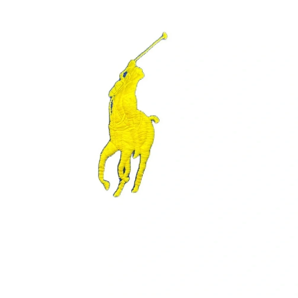 Ralph Lauren Classic Blue Polo with Yellow Logo